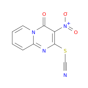 Thiocyanic acid, 3-nitro-4-oxo-4H-pyrido[1,2-a]pyrimidin-2-yl ester