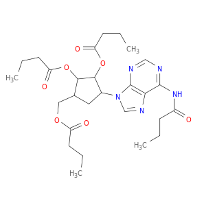 3-[6-(butanoylamino)-9h-purin-9-yl]-5-[(butanoyloxy)methyl]cyclopentane-1,2-diyl dibutanoate