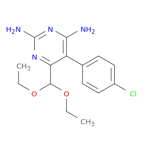 2,4-Pyrimidinediamine,5-(4-chlorophenyl)-6-(diethoxymethyl)-