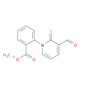 Benzoic acid, 2-(3-formyl-2-thioxo-1(2H)-pyridinyl)-, methyl ester