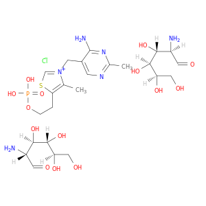 3-[(4-amino-2-methylpyrimidin-5-yl)methyl]-4-methyl-5-[2-(phosphonooxy)ethyl]-1,3-thiazol-3-ium chloride- 2-amino-2-deoxy-d-glucose(1:1:2)