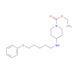 1-Piperidinecarboxylic acid, 4-[(5-phenoxypentyl)amino]-, ethyl ester