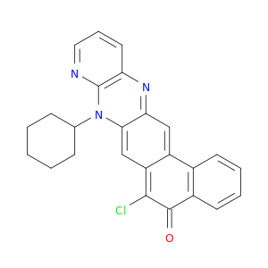 6-CHLORO-8-CYCLOHEXYLNAPHTHO(1,2-G)PYRIDO[2,3-B]QUINOXALIN-5(8H)-ONE