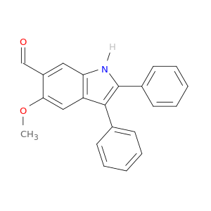 1H-Indole-6-carboxaldehyde, 5-methoxy-2,3-diphenyl-
