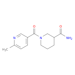 3-Piperidinecarboxamide, 1-[(6-methyl-3-pyridinyl)carbonyl]-