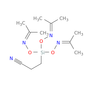 Propanenitrile, 3-[tris[[(1-methylethylidene)amino]oxy]silyl]-