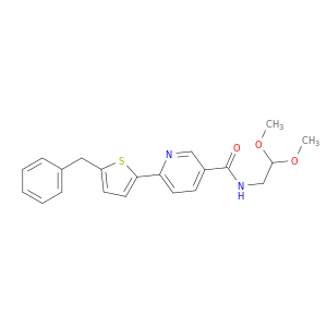 3-Pyridinecarboxamide,N-(2,2-dimethoxyethyl)-6-[5-(phenylmethyl)-2-thienyl]-