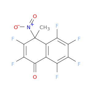 1(4H)-Naphthalenone, 2,3,5,6,7,8-hexafluoro-4-methyl-4-nitro-