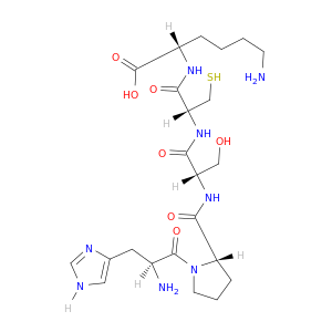 L-Lysine, L-histidyl-L-prolyl-L-seryl-L-cysteinyl-