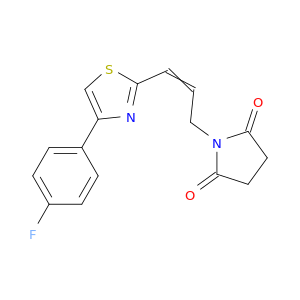 2,5-Pyrrolidinedione, 1-[3-[4-(4-fluorophenyl)-2-thiazolyl]-2-propen-1-yl]-