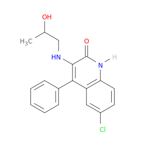 2(1H)-Quinolinone, 6-chloro-3-[(2-hydroxypropyl)amino]-4-phenyl-