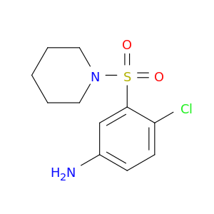 4-氯-3-(1-哌啶基磺酰基)苯甲胺