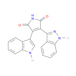 1H-Pyrrole-2,5-dione, 3-(1H-indazol-3-yl)-4-(1H-indol-3-yl)-