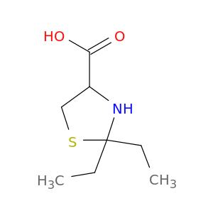2,2-二乙基-4-噻唑烷羧酸