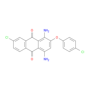 9,10-Anthracenedione, 1,4-diamino-7-chloro-2-(4-chlorophenoxy)-