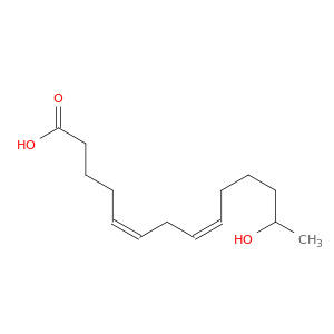 5,8-Tetradecadienoic acid, 13-hydroxy-, (Z,Z)-
