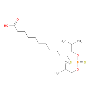 Undecanoic acid, 11-[[bis(2-methylpropoxy)phosphinothioyl]thio]-