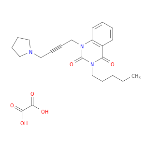 3-pentyl-1-[4-(pyrrolidin-1-yl)but-2-yn-1-yl]quinazoline-2,4(1h,3h)-dione ethanedioate(1:1)