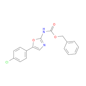 Carbamic acid, [5-(4-chlorophenyl)-2-oxazolyl]-, phenylmethyl ester