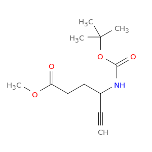 5-Hexynoic acid, 4-[[(1,1-dimethylethoxy)carbonyl]amino]-, methyl ester