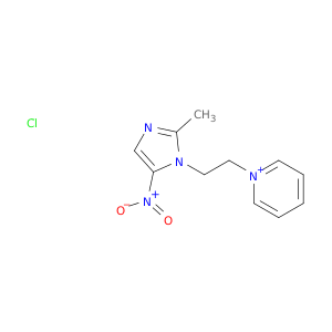 1-[2-(2-methyl-5-nitro-1h-imidazol-1-yl)ethyl]pyridinium chloride