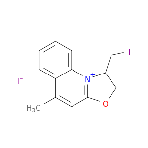 Oxazolo[3,2-a]quinolinium, 1,2-dihydro-1-(iodomethyl)-5-methyl-, iodide