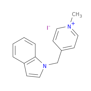 Pyridinium, 4-(1H-indol-1-ylmethyl)-1-methyl-, iodide