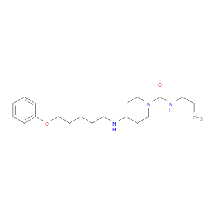 1-Piperidinecarboxamide, 4-[(5-phenoxypentyl)amino]-N-propyl-