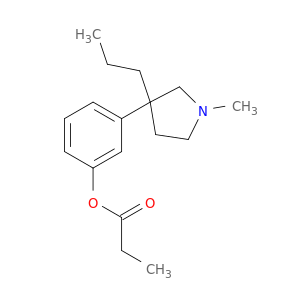 Phenol,3-(1-methyl-3-propyl-3-pyrrolidinyl)-, 1-propanoate