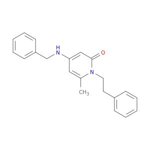 2(1H)-Pyridinone, 6-methyl-1-(2-phenylethyl)-4-[(phenylmethyl)amino]-