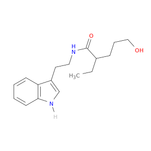 Pentanamide, 2-ethyl-5-hydroxy-N-[2-(1H-indol-3-yl)ethyl]-