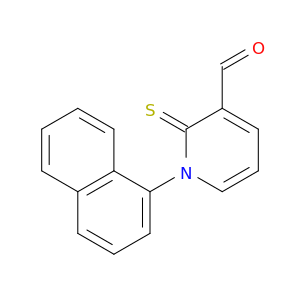 3-Pyridinecarboxaldehyde, 1,2-dihydro-1-(1-naphthalenyl)-2-thioxo-