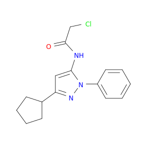 2-氯-N-(3-环戊基-1-苯基-1H-吡唑-5-基)乙酰胺