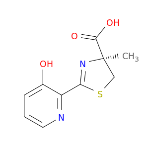 4-Thiazolecarboxylicacid, 4,5-dihydro-2-(3-hydroxy-2-pyridinyl)-4-methyl-, (4S)-