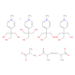 1-METHYL-4-(2-HYDROXY-1,1-BIS(HYDROXYMETHYL)ETHYL)PYRIDINIUM IODIDE TRIISOBUTYRATE