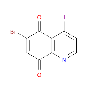 5,8-Quinolinedione, 6-bromo-4-iodo-