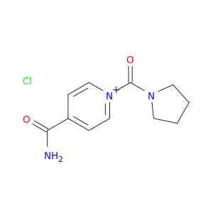 Pyridinium, 4-(aminocarbonyl)-1-(1-pyrrolidinylcarbonyl)-, chloride