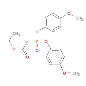 Acetic acid, [bis(4-methoxyphenoxy)phosphinyl]-, ethyl ester