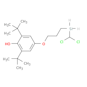 Phenol, 4-[3-(dichloromethylsilyl)propoxy]-2,6-bis(1,1-dimethylethyl)-