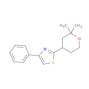 Thiazole,4-phenyl-2-(tetrahydro-2,2-dimethyl-2H-pyran-4-yl)-
