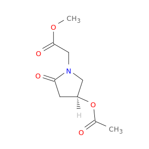 1-Pyrrolidineaceticacid, 4-(acetyloxy)-2-oxo-, methyl ester, (4S)-