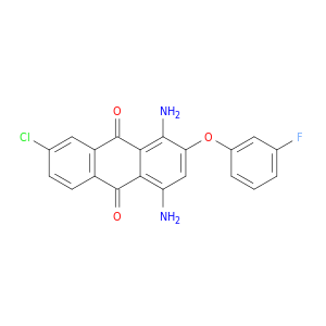 9,10-Anthracenedione, 1,4-diamino-7-chloro-2-(3-fluorophenoxy)-