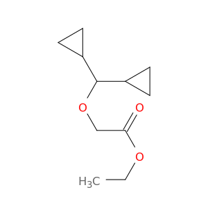 Acetic acid, (dicyclopropylmethoxy)-, ethyl ester