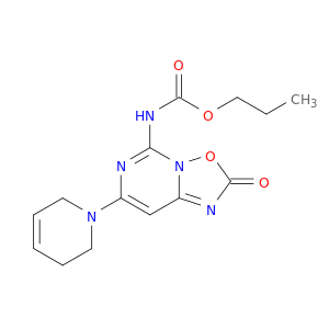 PROPYL N-[4-(3,6-DIHYDRO-2H-PYRIDIN-1-YL)-8-OXO-9-OXA-1,3,7-TRIAZABICY CLO[4.3.0]NONA-2,4,6-TRIEN-2-YL]CARBAMATE
