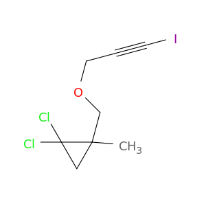 Cyclopropane, 1,1-dichloro-2-[[(3-iodo-2-propynyl)oxy]methyl]-2-methyl-
