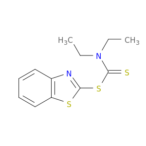 氨基甲酸,N,N-二乙基-,2-苯并噻唑基酯
