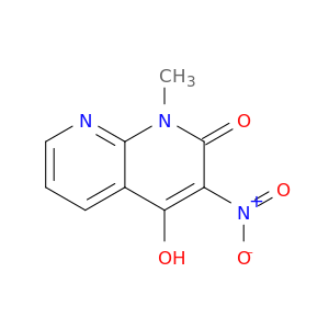 1,8-Naphthyridin-2(1H)-one, 4-hydroxy-1-methyl-3-nitro-