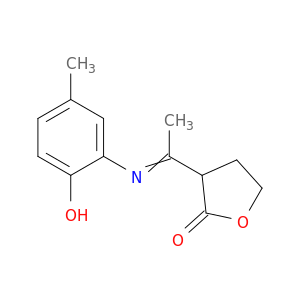 2(3H)-Furanone, dihydro-3-[1-[(2-hydroxy-5-methylphenyl)imino]ethyl]-