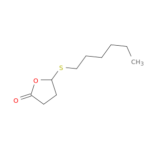 2(3H)-Furanone, 5-(hexylthio)dihydro-