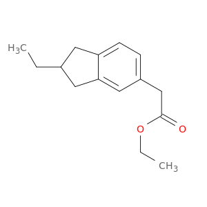 1H-Indene-5-acetic acid, 2-ethyl-2,3-dihydro-, ethyl ester